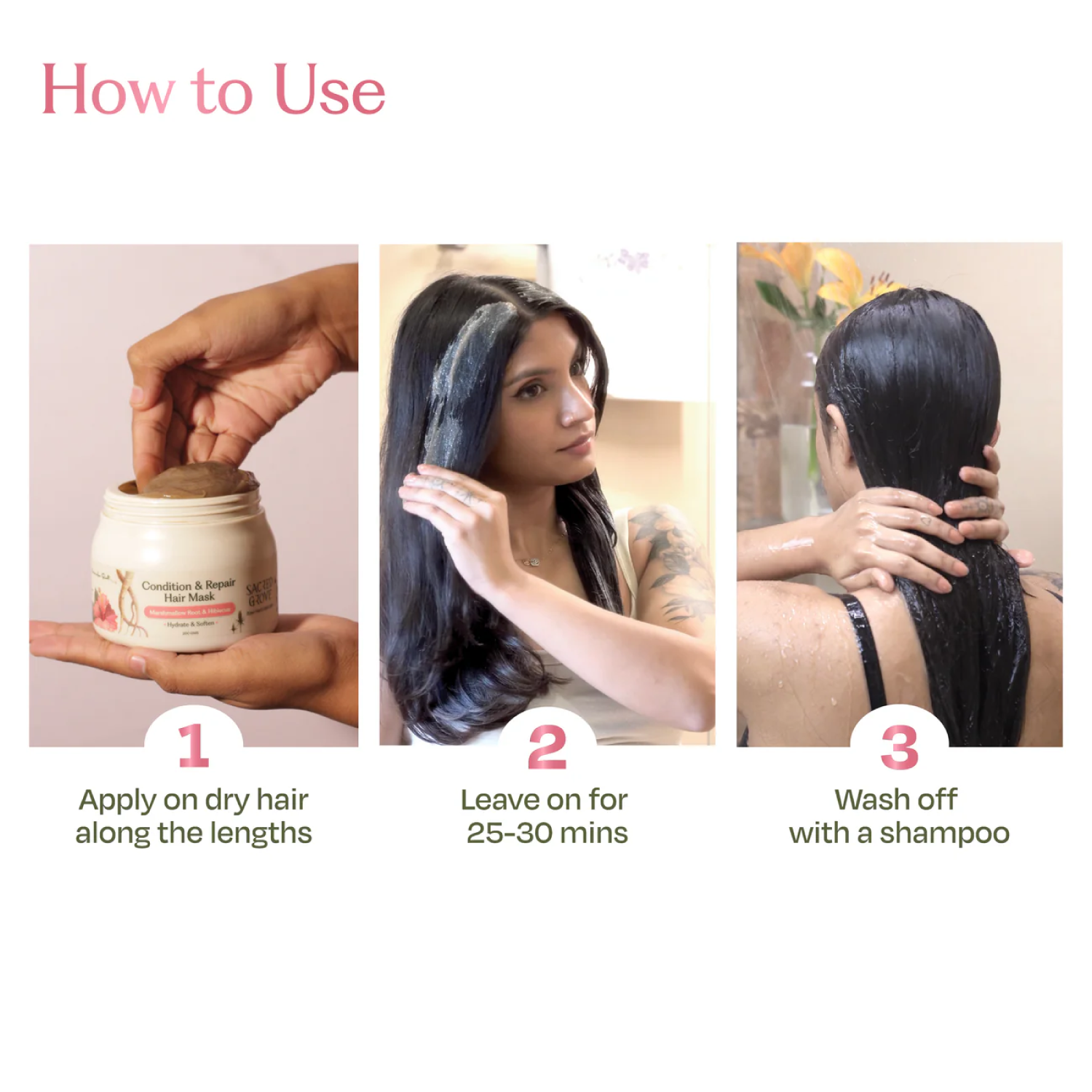 Deep Conditioning Hair Mask Hair Mask For Dry And Frizzy Hair Repair & Hydrating Mask (200gms) | Sacred Grove at Broadway