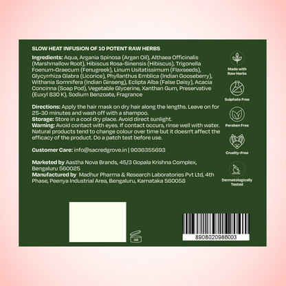 Deep Conditioning Hair Mask Hair Mask For Dry And Frizzy Hair Repair & Hydrating Mask (200gms) | Sacred Grove at Broadway