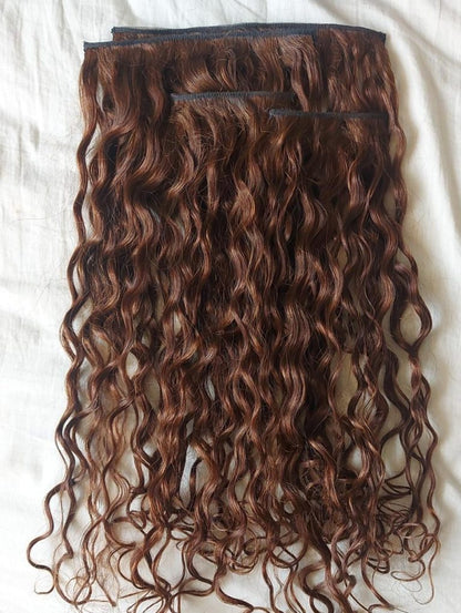 Curly Clip-In Hair Extensions- Set of 4