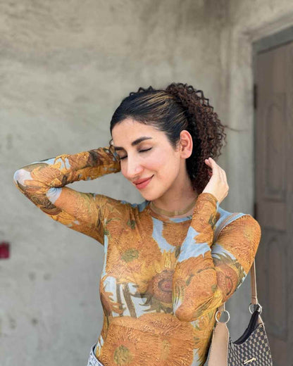 Curly Hair Topknot Extensions - Wrap Around