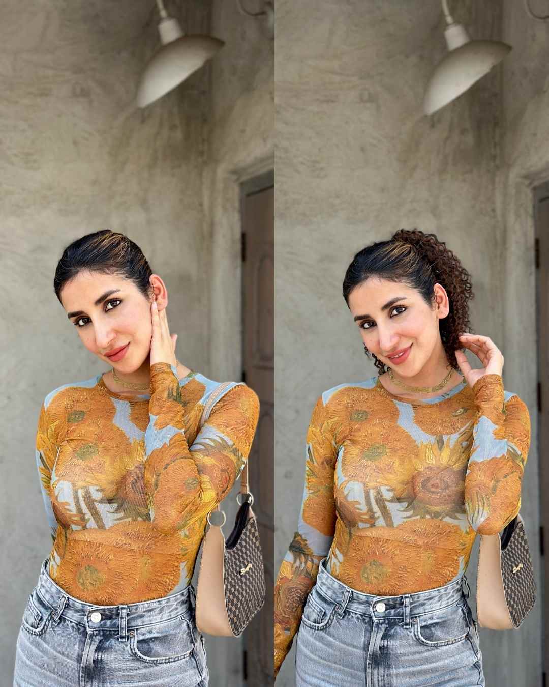 Curly Hair Topknot Extensions - Wrap Around