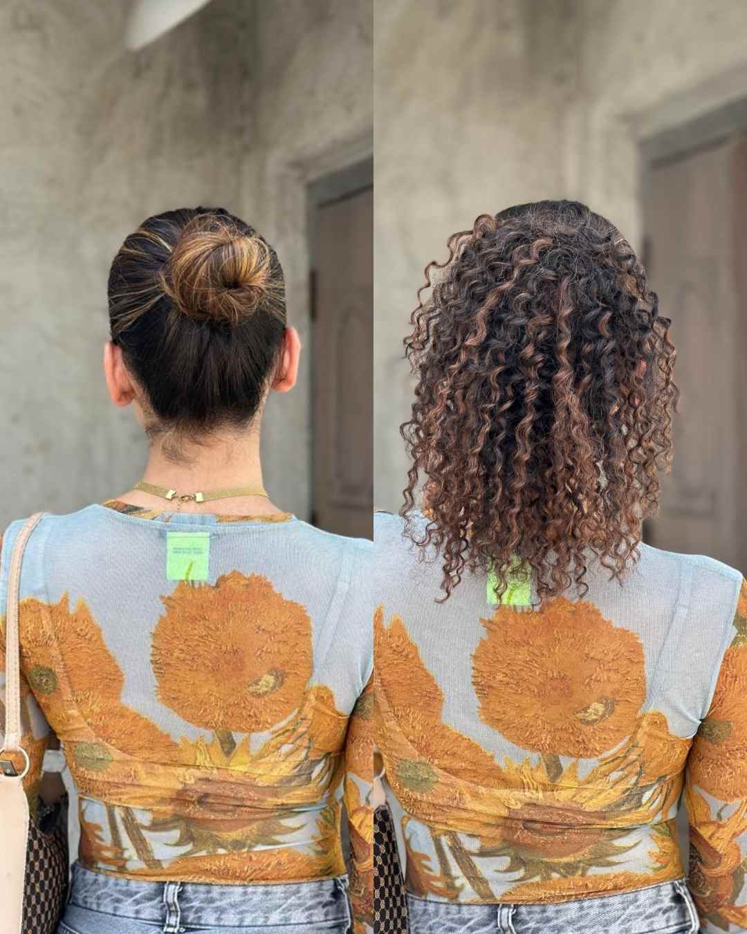 Curly Hair Topknot Extensions - Wrap Around