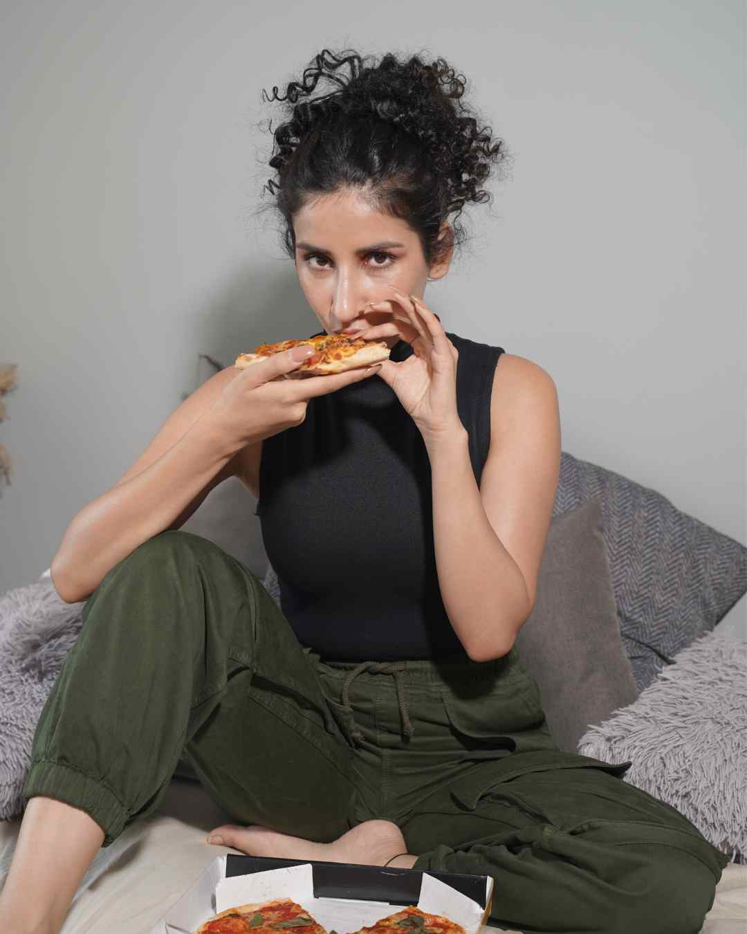 Curly Hair Topknot Extensions - Wrap Around