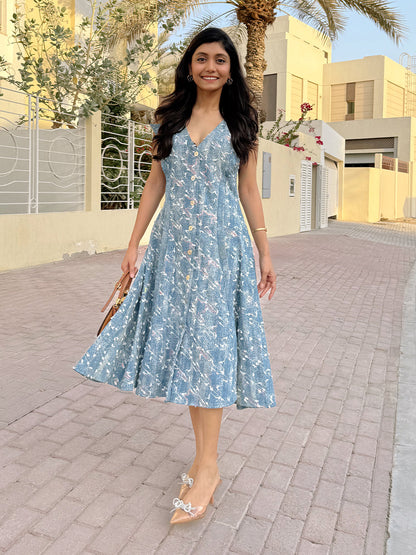 Denim Collar Dress