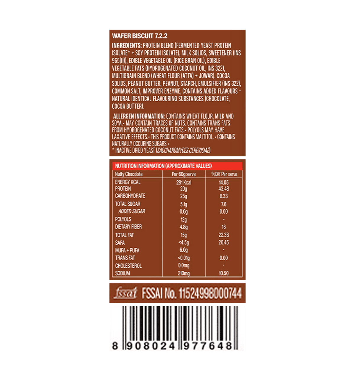 SuperYou Nutty Chocolate Protein Wafer | SUPERYOU at Broadway