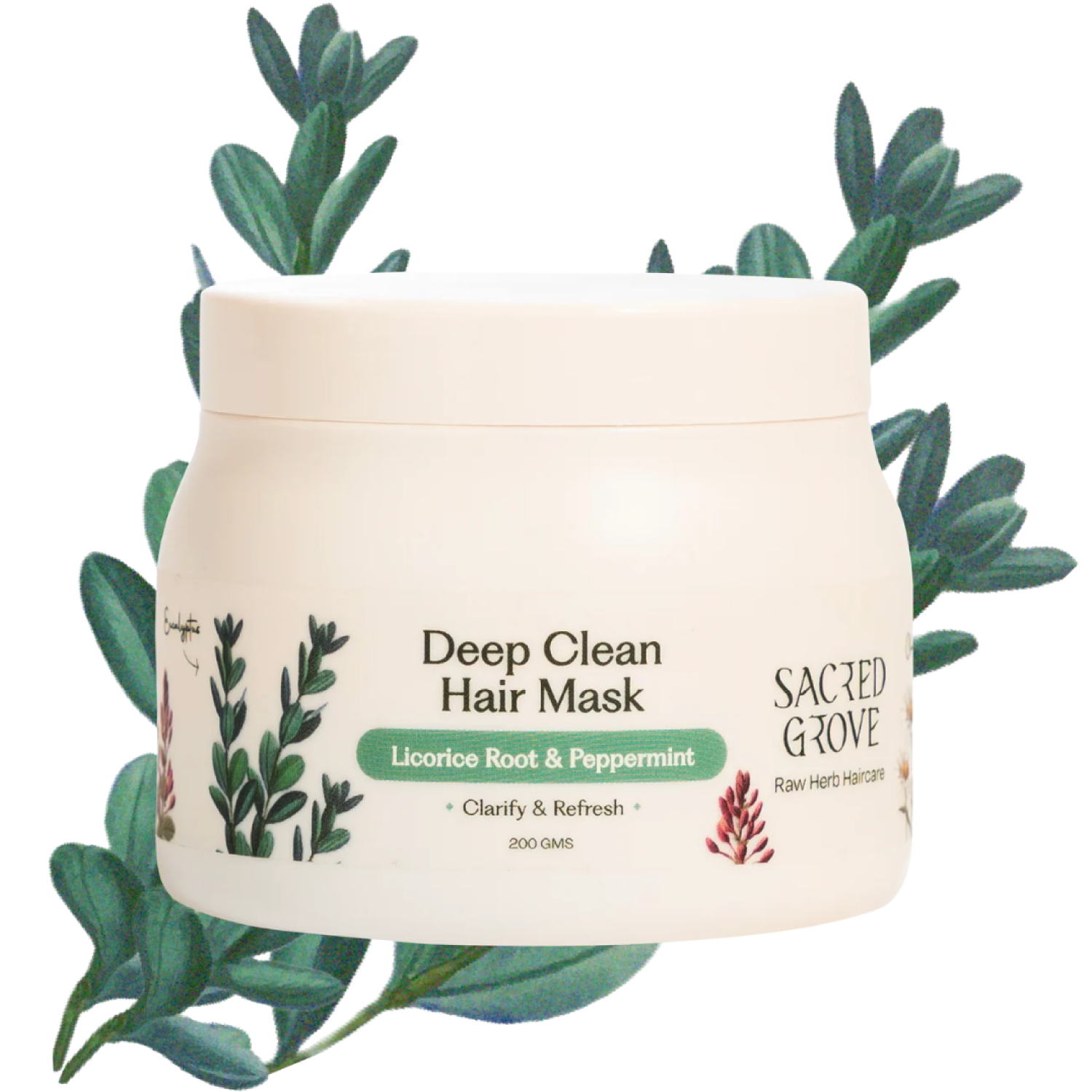 Clarifying Scalp Detox Mask for Oily & Greasy Scalp Herbal Hair Mask for Buildup & Itch (200g) | Sacred Grove at Broadway