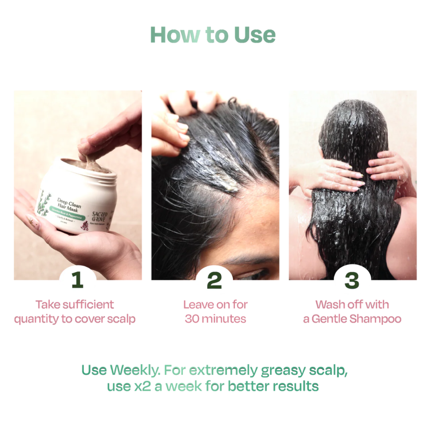 Clarifying Scalp Detox Mask for Oily & Greasy Scalp Herbal Hair Mask for Buildup & Itch (200g) | Sacred Grove at Broadway