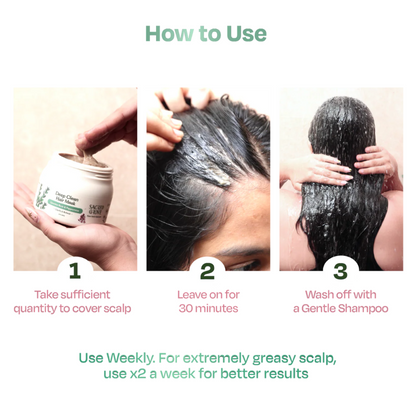 Clarifying Scalp Detox Mask for Oily & Greasy Scalp Herbal Hair Mask for Buildup & Itch (200g) | Sacred Grove at Broadway