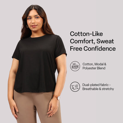 Cotton Pro Curved Hem Tee | BlissClub at Broadway