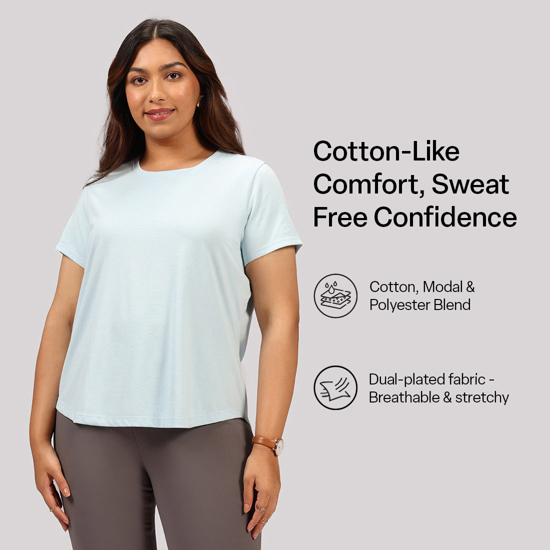 Cotton Pro Curved Hem Tee | BlissClub at Broadway