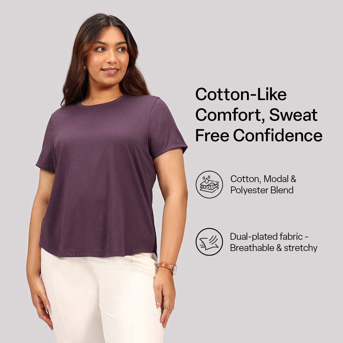 Cotton Pro Curved Hem Tee | BlissClub at Broadway