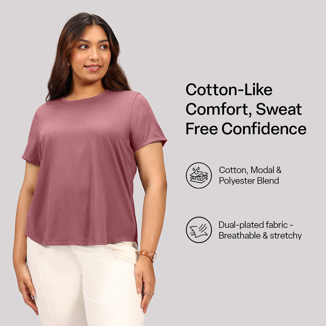 Cotton Pro Curved Hem Tee | BlissClub at Broadway