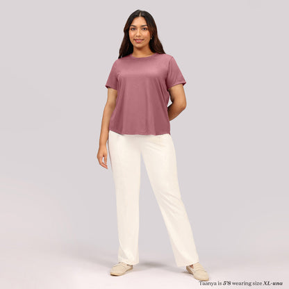 Cotton Pro Curved Hem Tee | BlissClub at Broadway