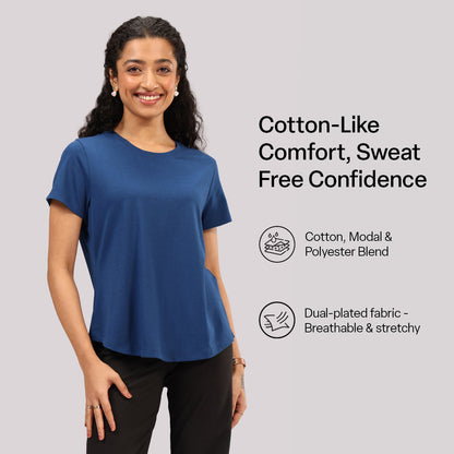 Cotton Pro Curved Hem Tee | BlissClub at Broadway