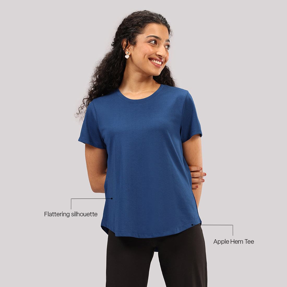Cotton Pro Curved Hem Tee | BlissClub at Broadway