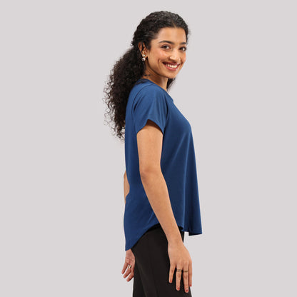 Cotton Pro Curved Hem Tee | BlissClub at Broadway