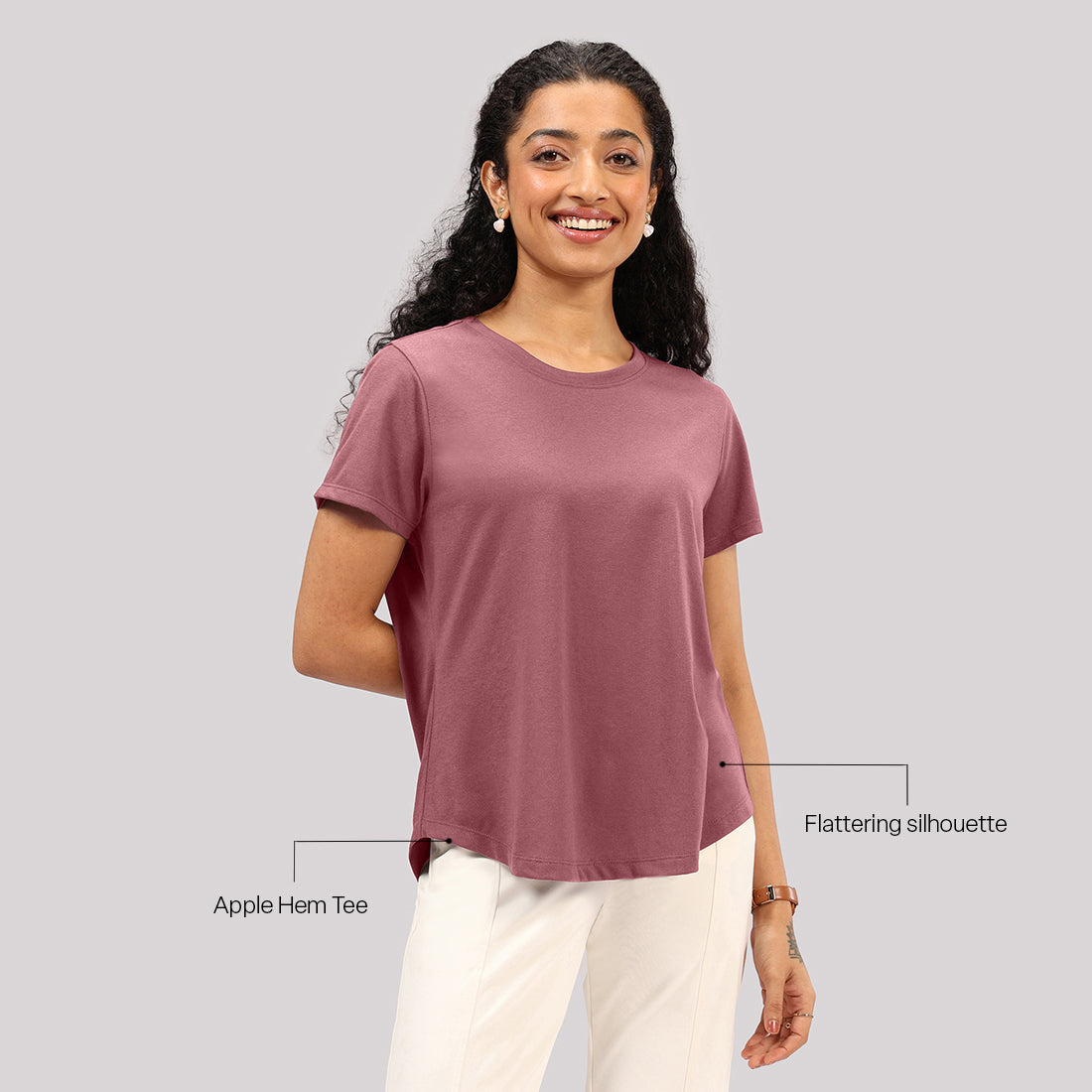 Cotton Pro Curved Hem Tee | BlissClub at Broadway