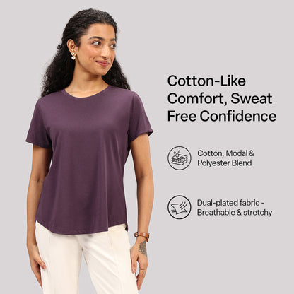 Cotton Pro Curved Hem Tee | BlissClub at Broadway