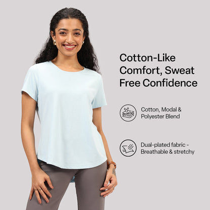 Cotton Pro Curved Hem Tee | BlissClub at Broadway