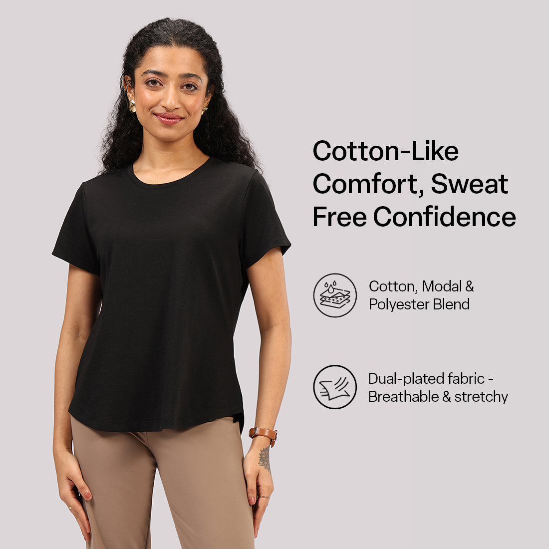 Cotton Pro Curved Hem Tee | BlissClub at Broadway