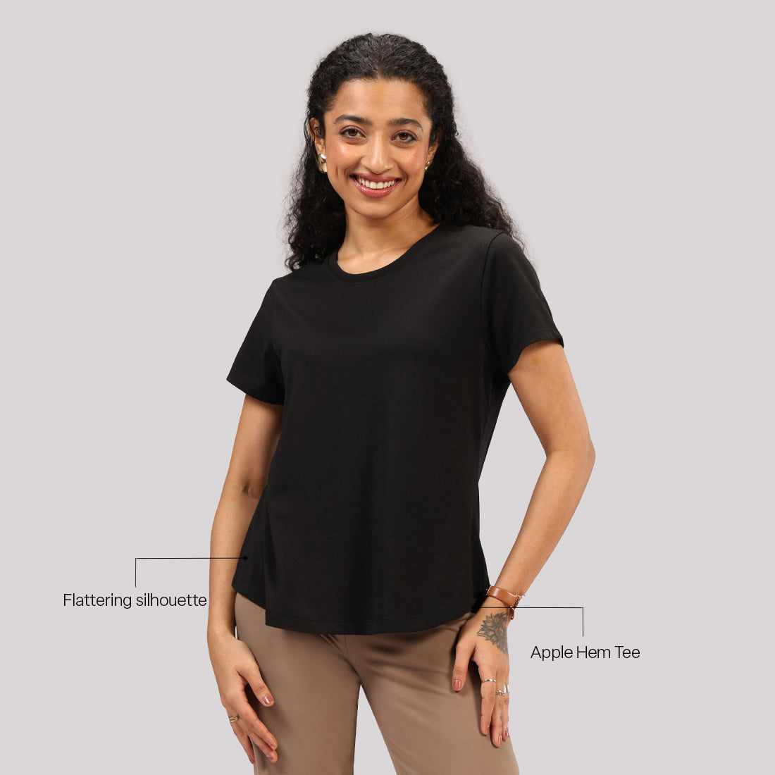 Cotton Pro Curved Hem Tee | BlissClub at Broadway