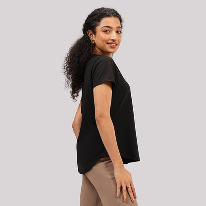 Cotton Pro Curved Hem Tee | BlissClub at Broadway
