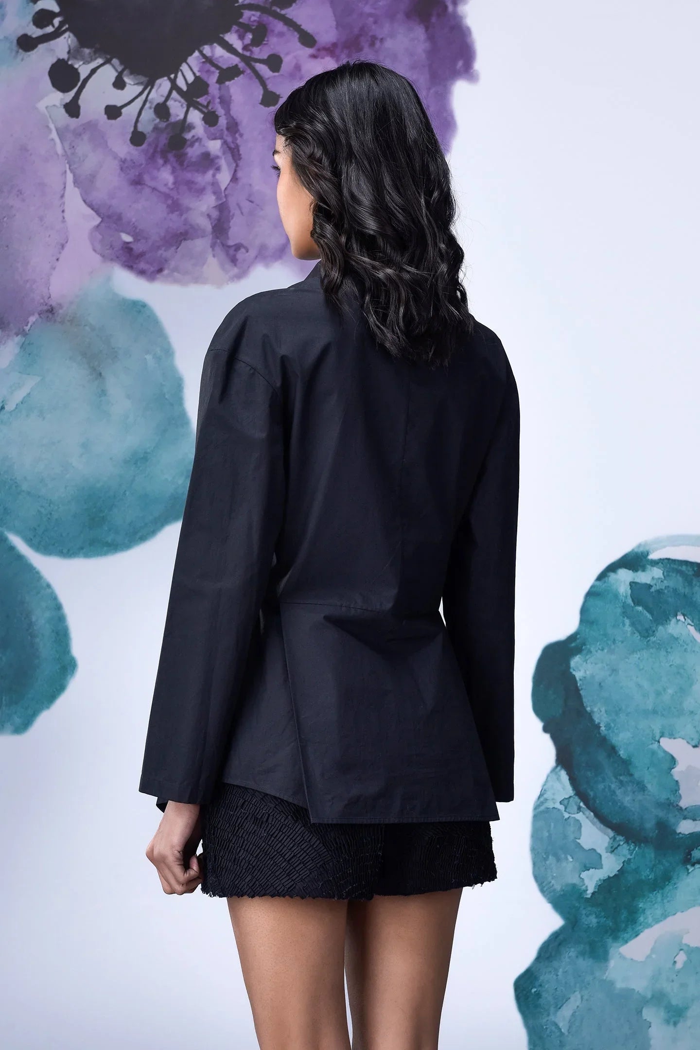 Deconstructed Regular Fit Shirt - Black