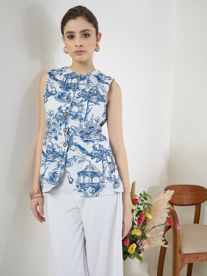 Pure Linen Tailored Waistcoat