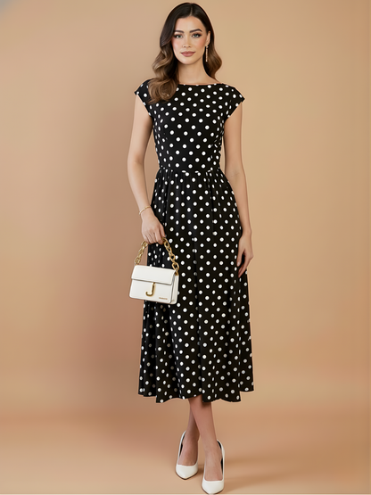 Stretchable Backless Midi Dress