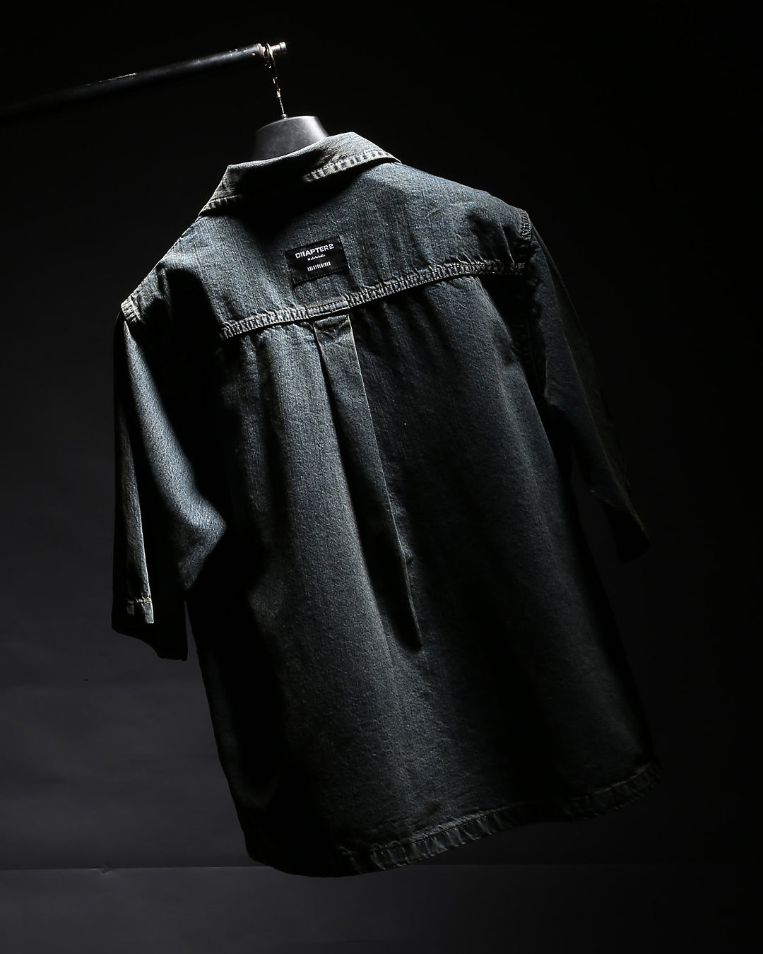 Vintage Wash Oversized Denim Shirt
