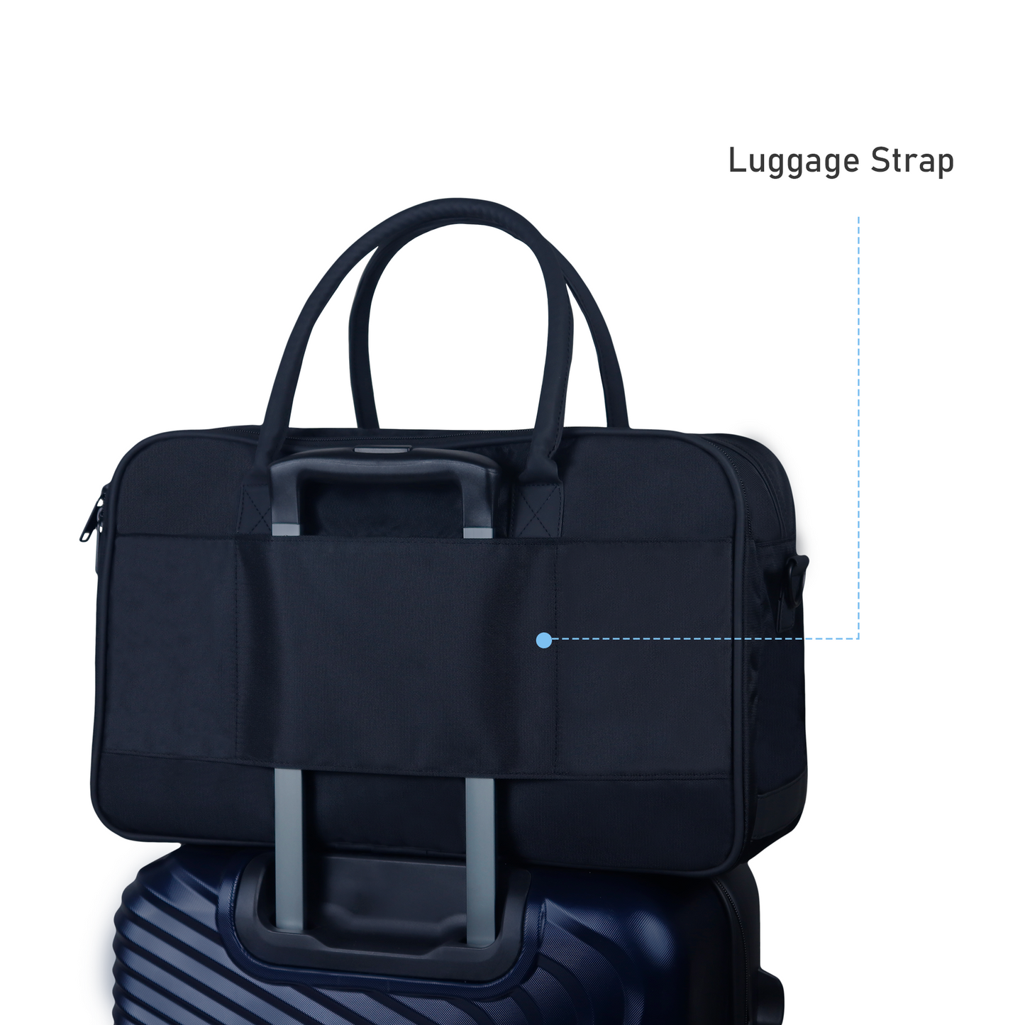 Carriall Black Tech Duffle bag With 15.6 Laptop Compartment