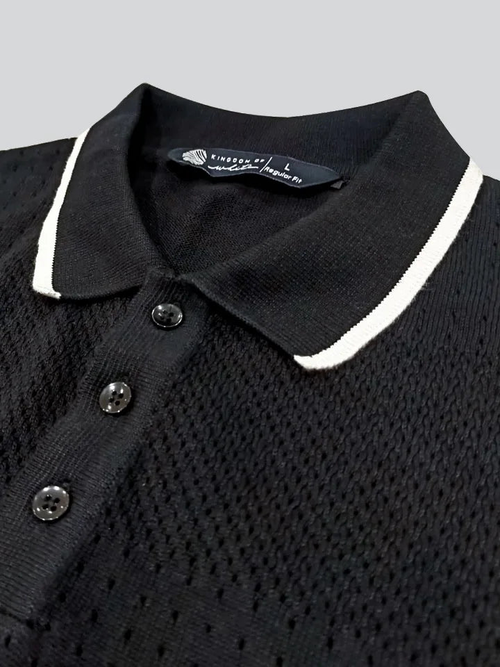 Script 100% Cotton Polo Tshirt