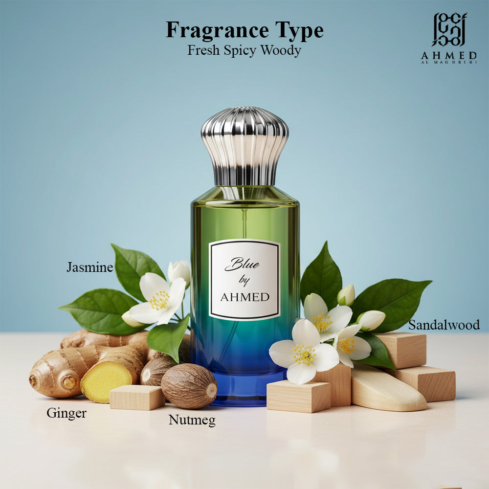 Ahmed Al Maghribi Blue by Ahmed Eau De Parfum 100 ml for Men & Women | Ahmed Al Maghribi at Broadway