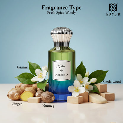 Ahmed Al Maghribi Blue by Ahmed Eau De Parfum 100 ml for Men & Women | Ahmed Al Maghribi at Broadway