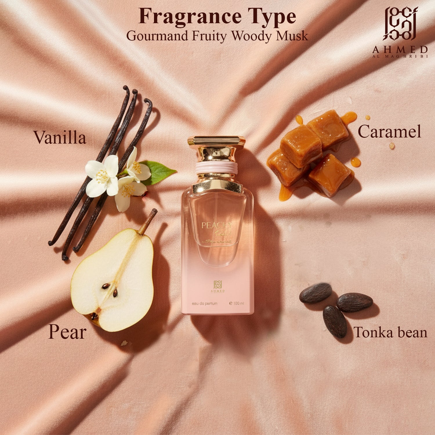 Ahmed Al Maghribi Peachy Peach Eau De Parfum 100 ml for Men & Women | Ahmed Al Maghribi at Broadway