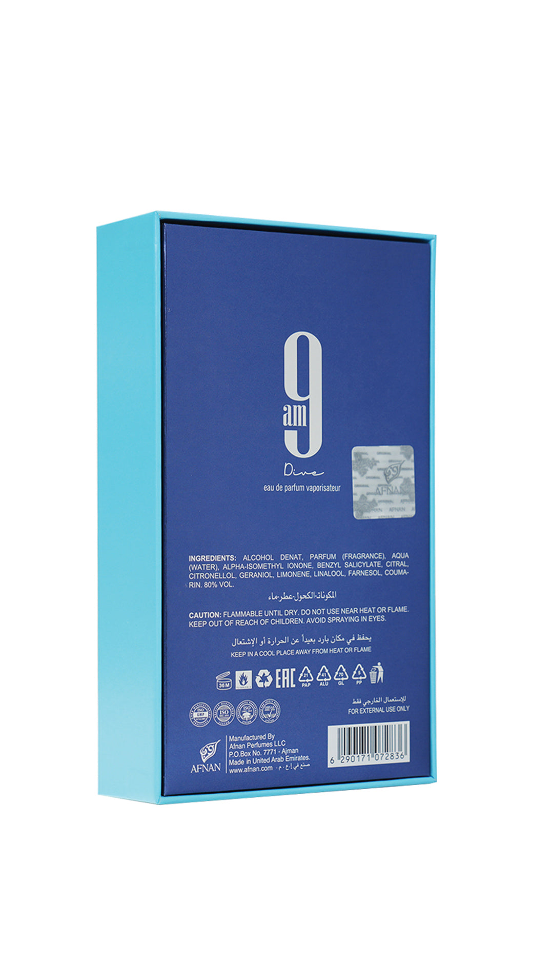 Afnan 9 AM Dive Eau de Parfum 100 ml for Men & Women | Afnan at Broadway