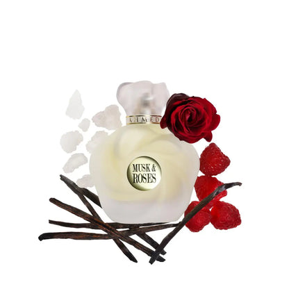 Ahmed Al Maghribi Musk & Roses Eau De Parfum 75 ml for Men & Women | Ahmed Al Maghribi at Broadway