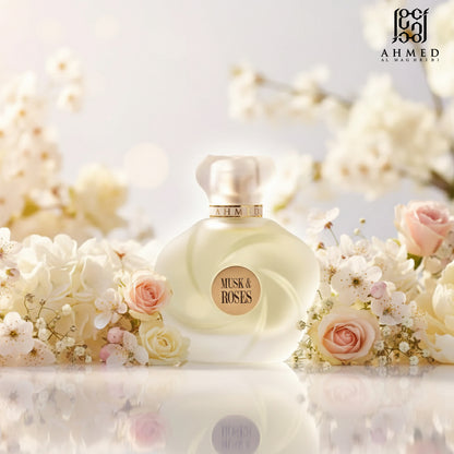 Ahmed Al Maghribi Musk & Roses Eau De Parfum 75 ml for Men & Women | Ahmed Al Maghribi at Broadway