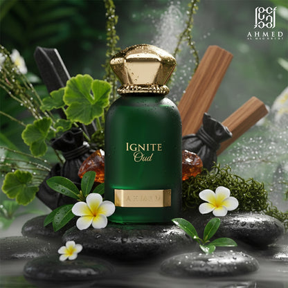 Ahmed Al Maghribi Ignite Oud Eau De Parfum 60 ml for Men & Women | Ahmed Al Maghribi at Broadway