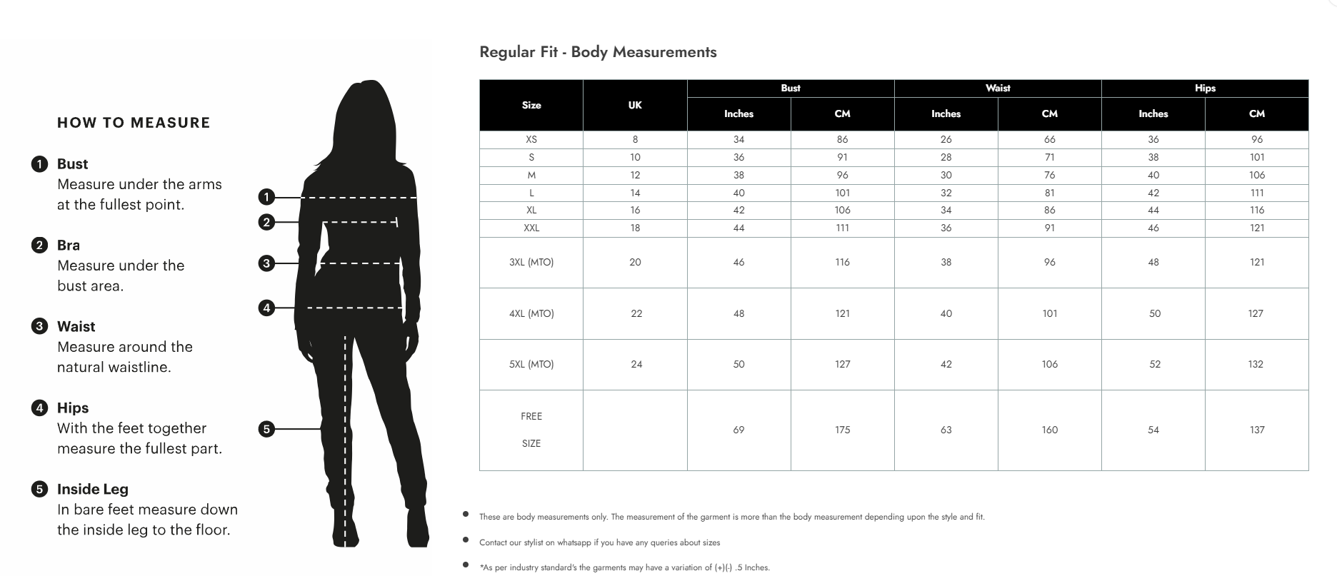 Size Guide