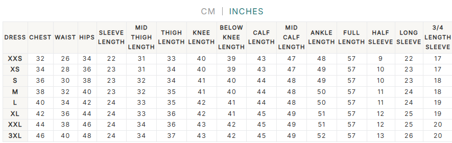 Size Guide