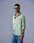 RWDY OFF-DUTY DENIM SHIRT | DUST SAGE | RWDY at Broadway