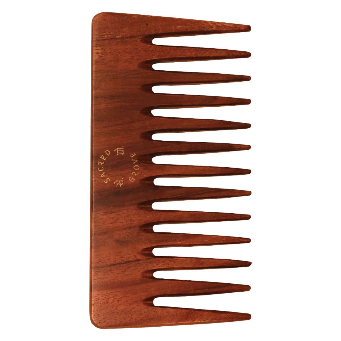 Wide Tooth Teak Wooden Comb For Frizz Control & Detangling Handmade In India (50gm) | Sacred Grove at Broadway