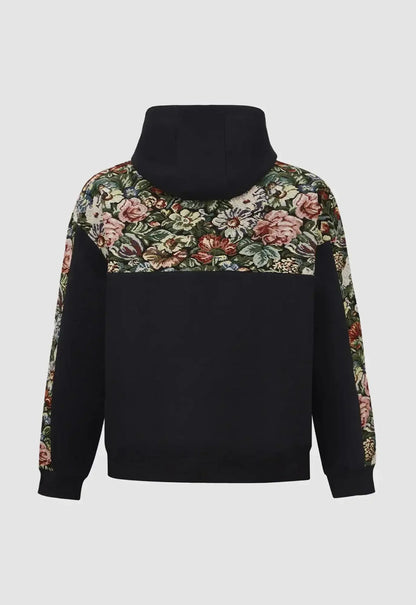 Eden Jacquard Panel Hoodie Men