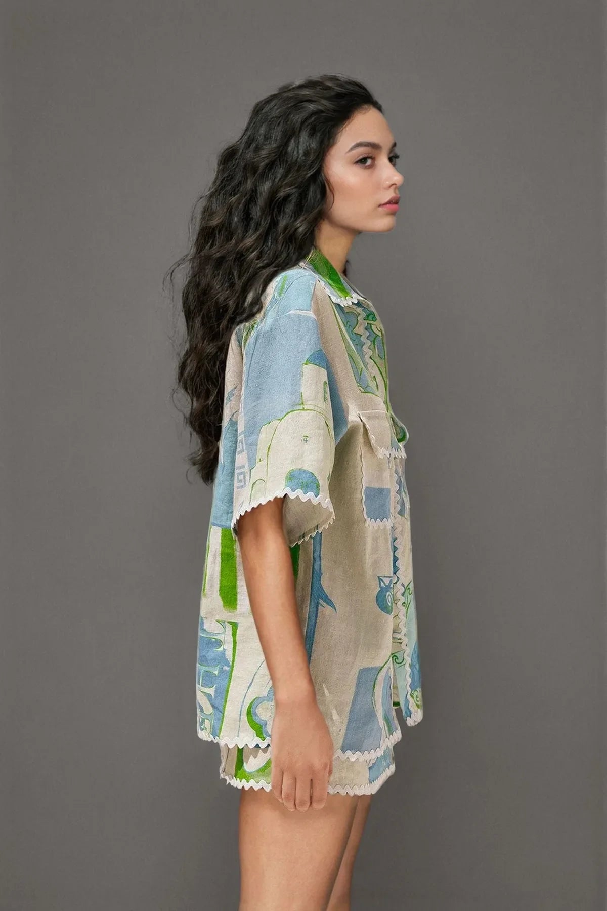 Tropical Printed Two Piece Set | ANNY at Broadway