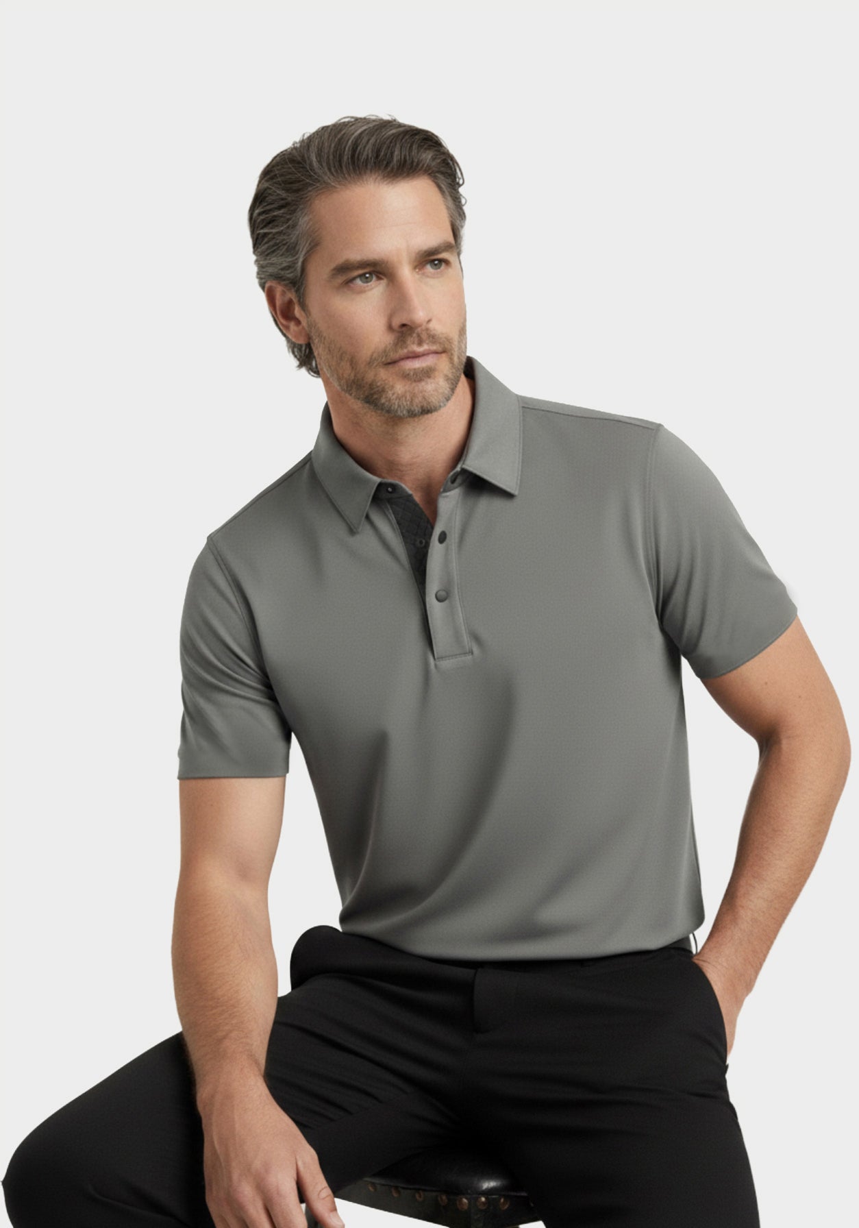 Noble Edge Polo Grey