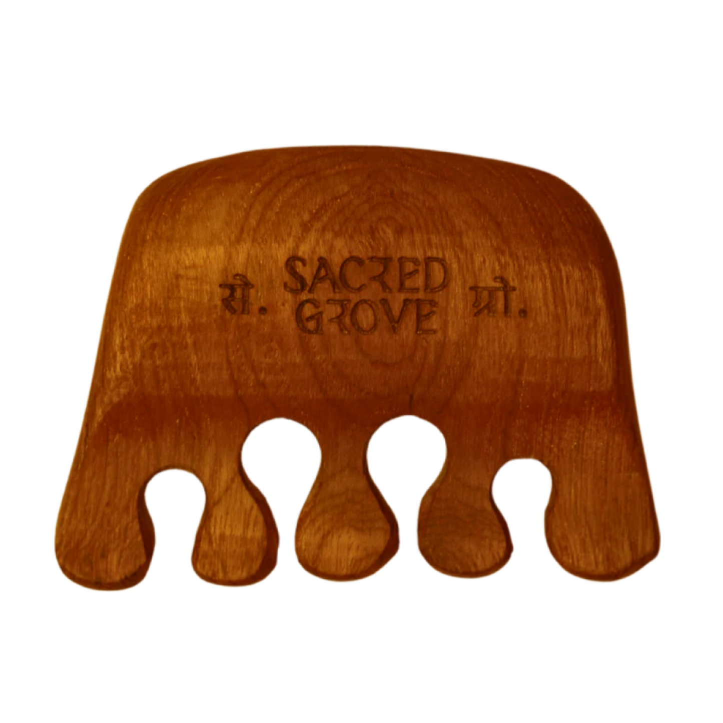 Elephant Head Wooden Massager Natural Tool for Scalp & Pressure Point (35gm) | Sacred Grove at Broadway