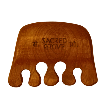 Elephant Head Wooden Massager Natural Tool for Scalp & Pressure Point (35gm) | Sacred Grove at Broadway