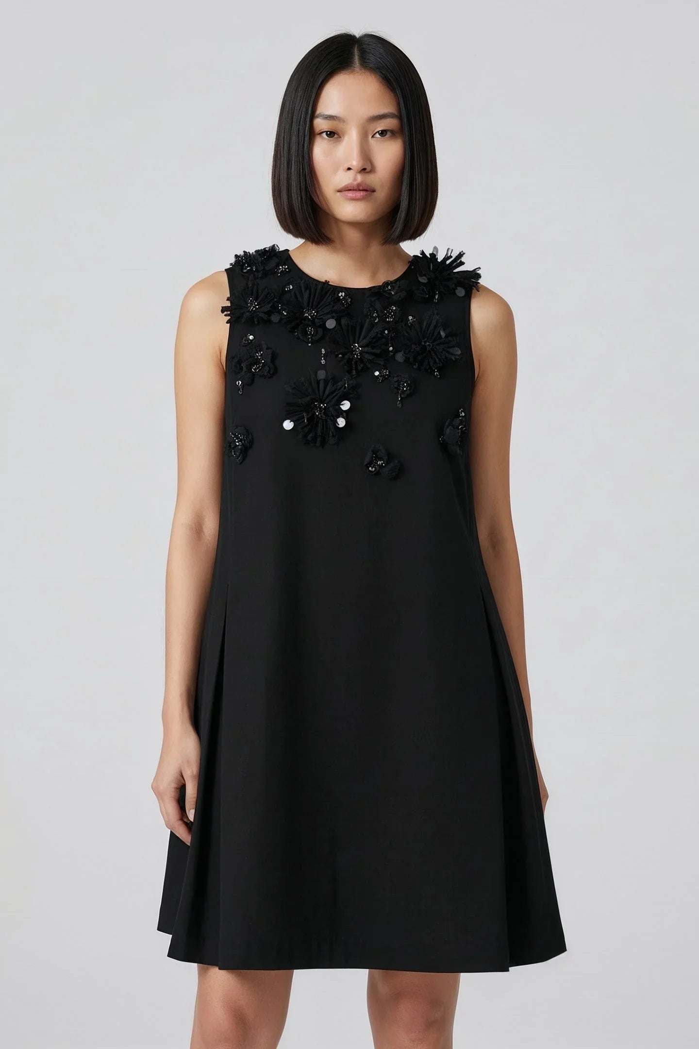 Embellished A-Line Dress