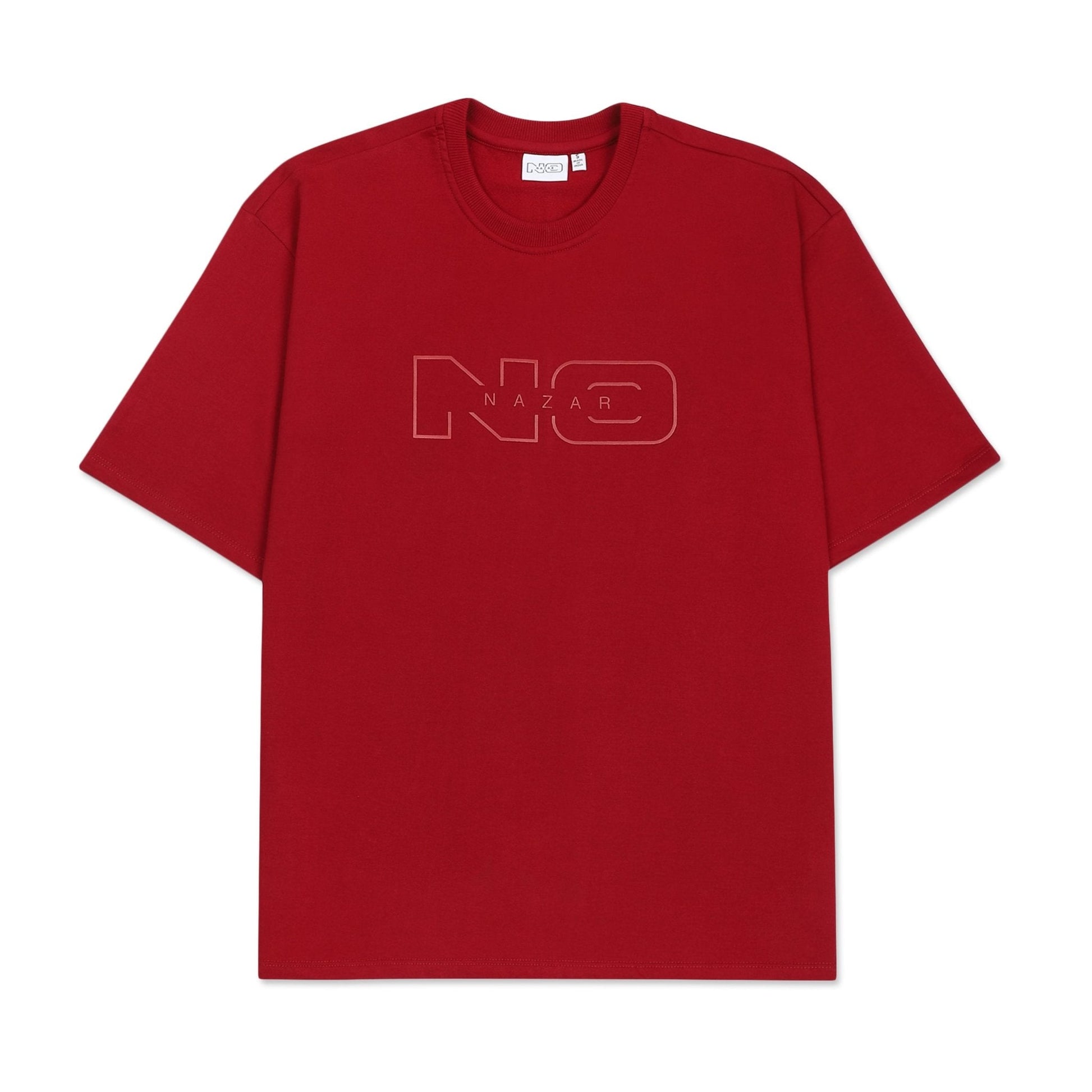 Essentials Tshirt - Bordeaux Red - Dual-Tone | No Nazar at Broadway